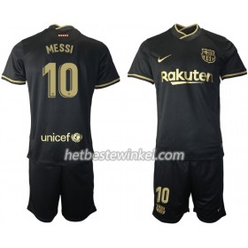 FC Barcelona Lionel Messi 10 Voetbaltenues Kind Uit 2020/21 - SS (+ Korte broeken)